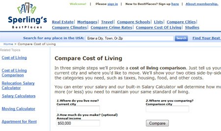 cities compare cost living places apps different web way