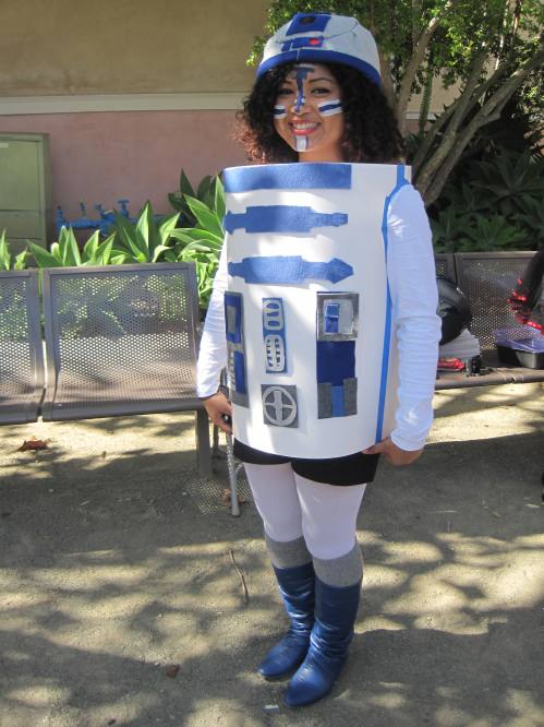 R2D2 Costume won costume contest for tiana martin