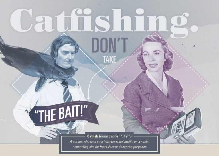 Catfishing Don't Take The Bait infographic Gadget Advisor
