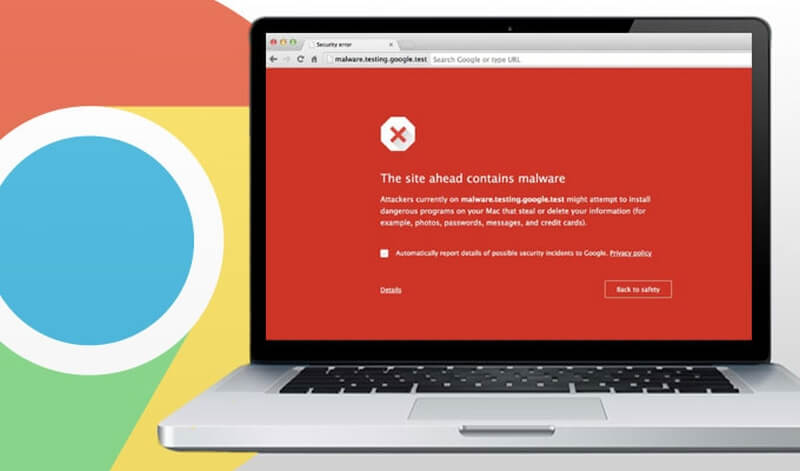 Google Chrome Malware Warning