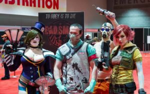 Four Borderlands 2 cosplayers at C2E2 2013