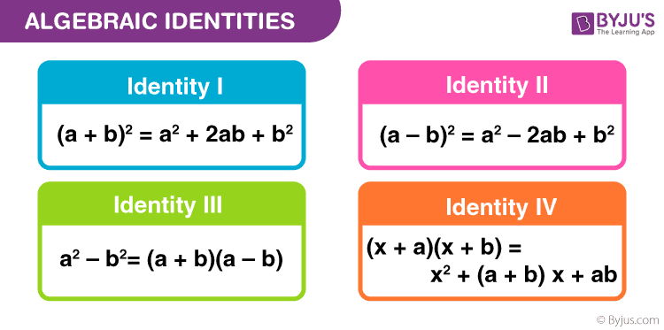 Basic Rules And Properties Algebraic Identities 