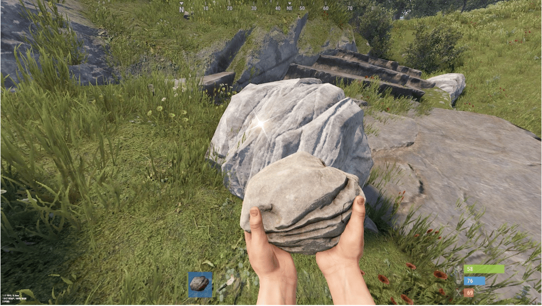 mining a stone node