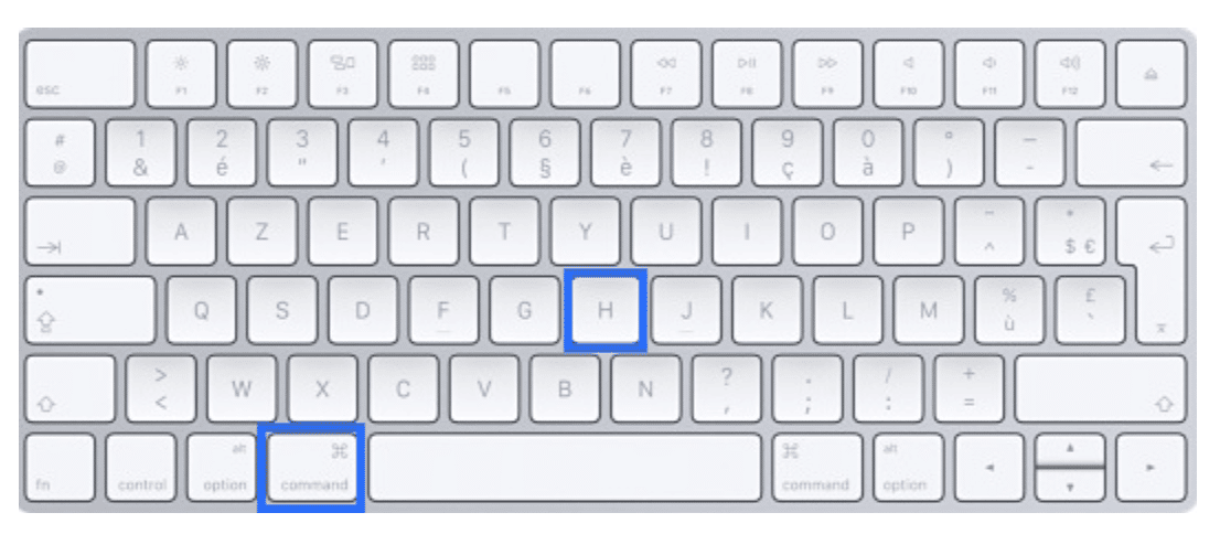 Command+H