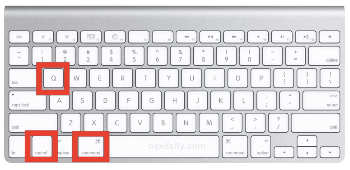 Control+Command+Q