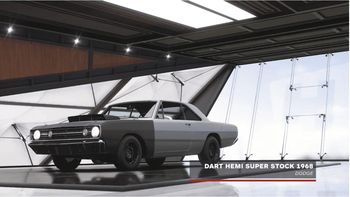 Dodge Dart Hemi Super Stock 1968 barn find in Forza 5