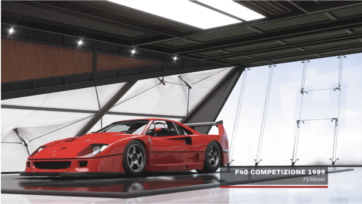 F40 Competizione 1989 barn find in Forza 5