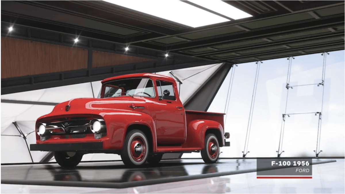 Ford F-100 1956 barn find in Forza 5