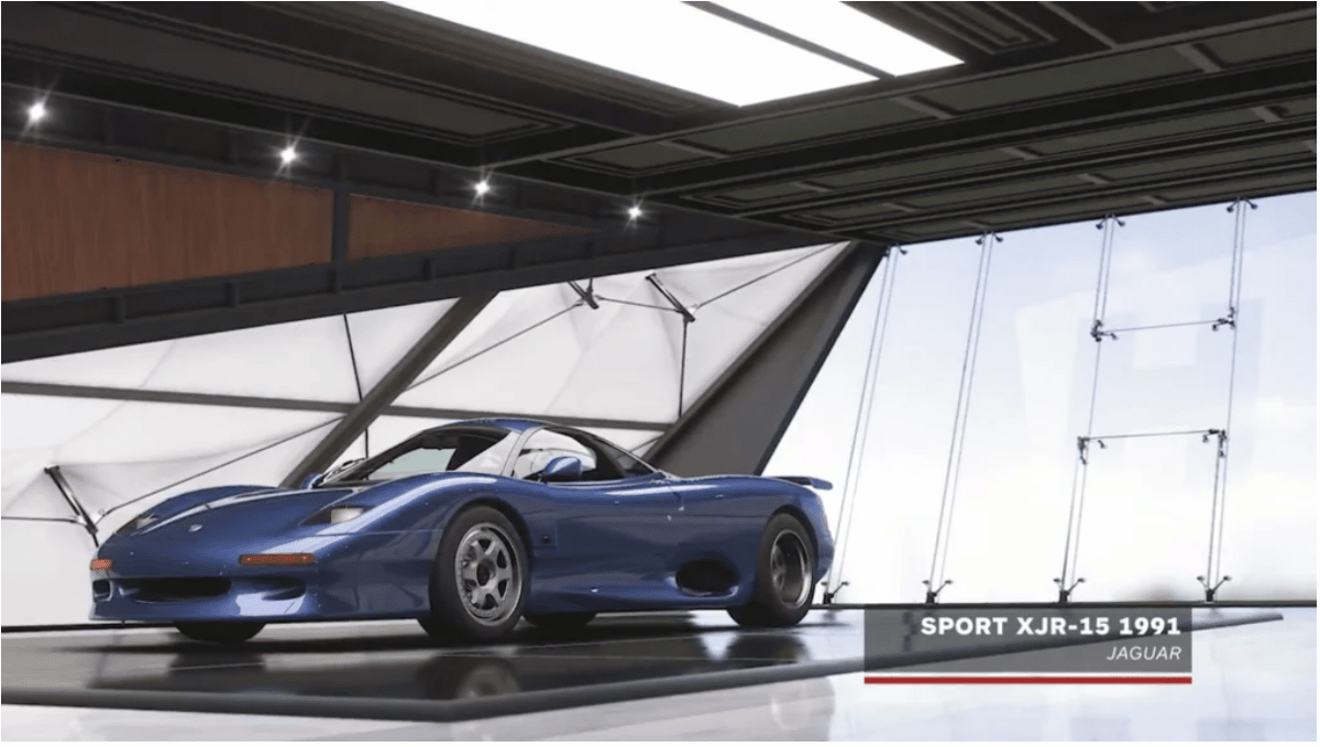 Jaguar Sport XJR-15 1991 barn find in Forza 5