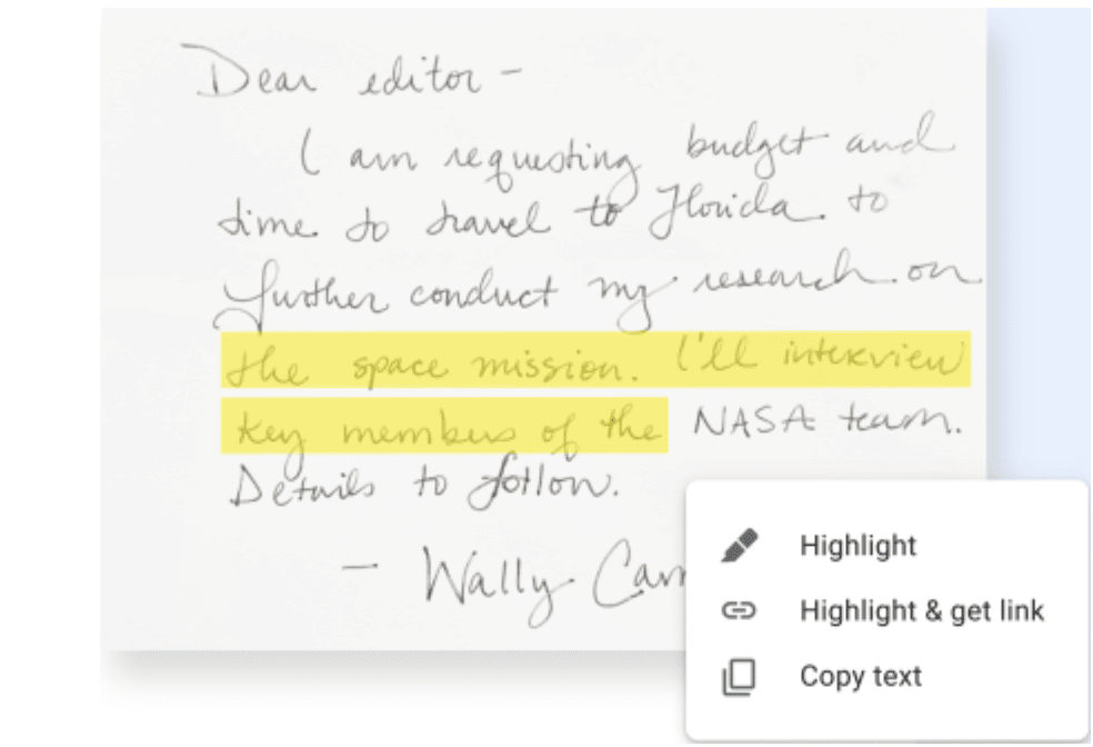 Manage Handwritten Documents