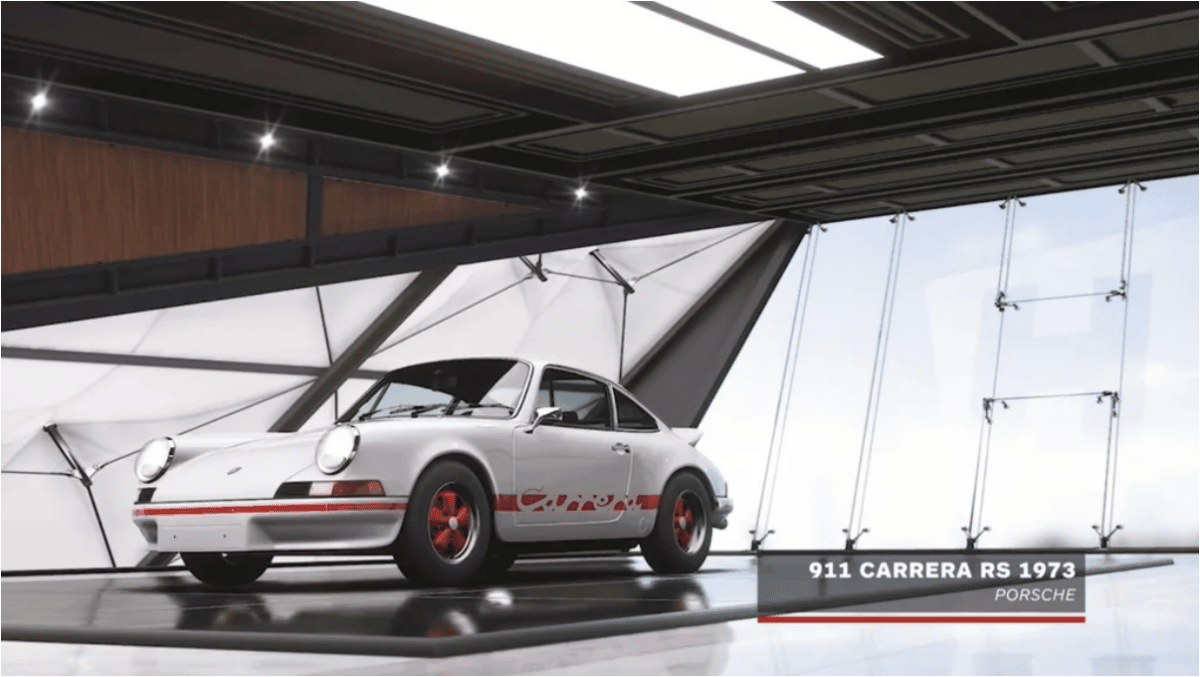 Porsche 911 Carrera RS 1973 barn find in Forza 5
