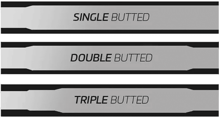 Triple on sale butted aluminium