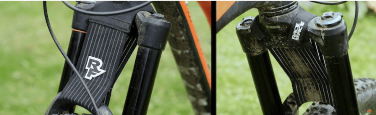 Suspension fork mudguards