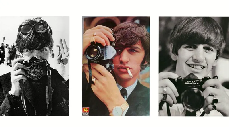 The Beatles using Pentax Spotmatic