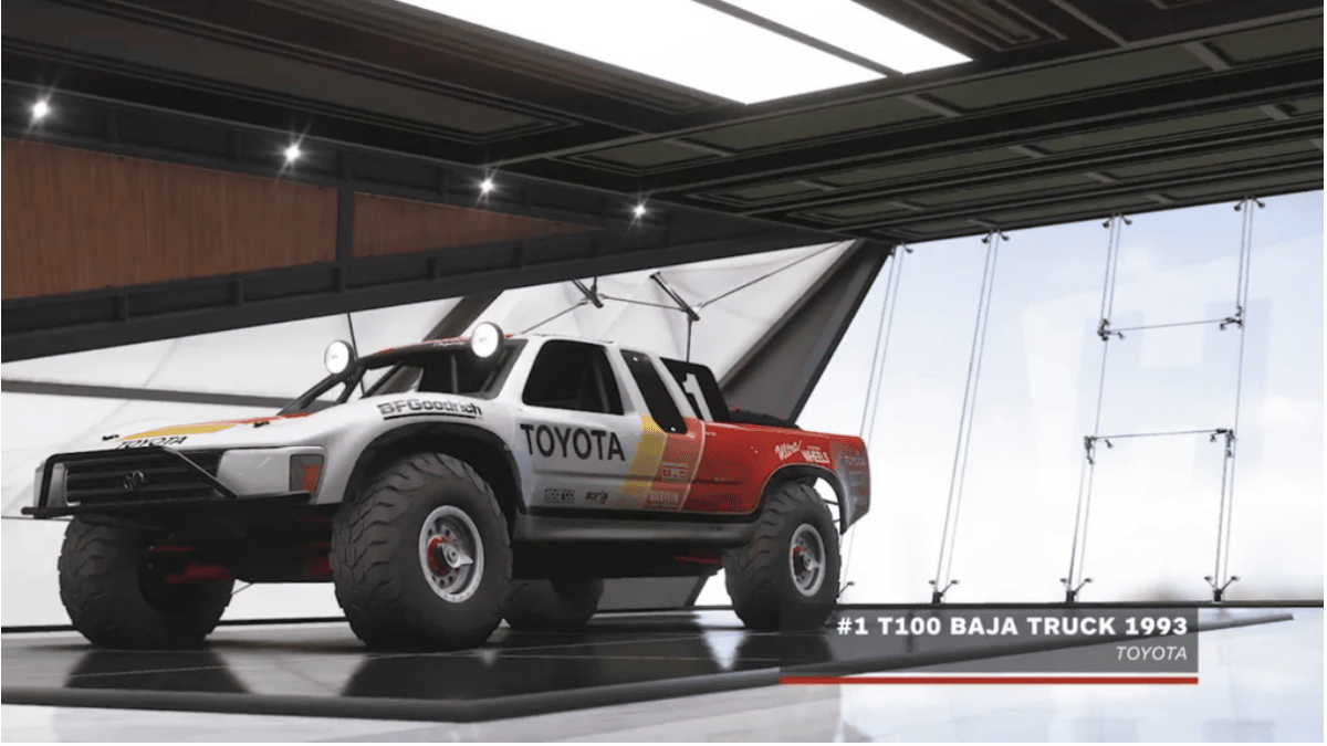 Toyota T100 Baja 1993 barn find in Forza 5