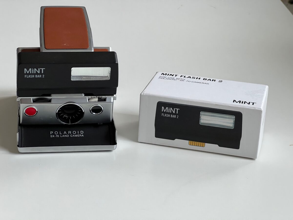 SX-70 with Mint camera flash