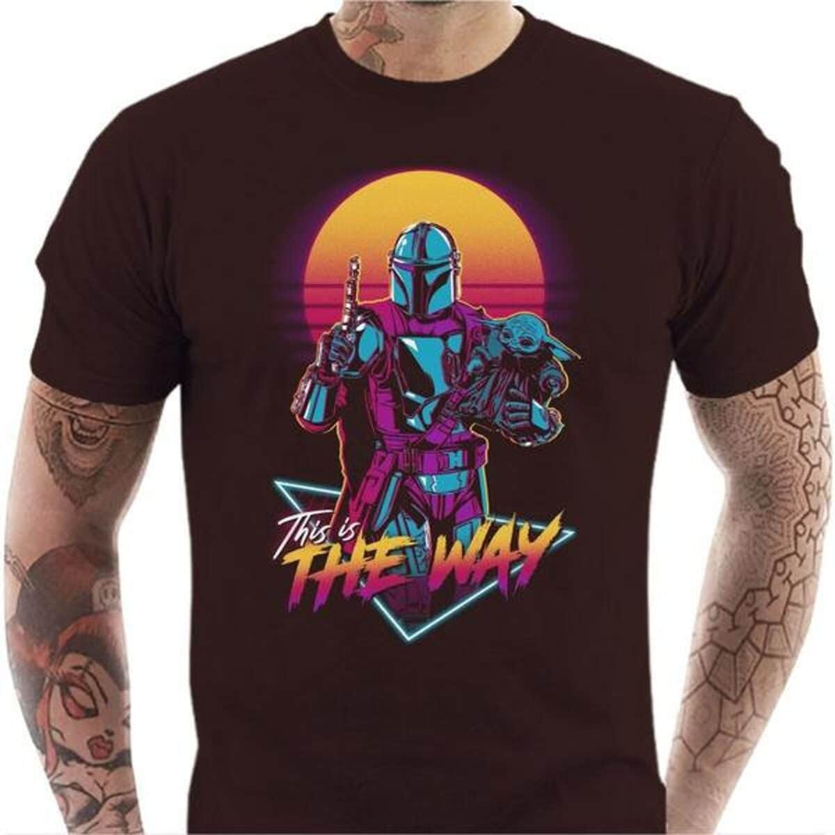This is the Way Mandalorian Synthwave t-shirt