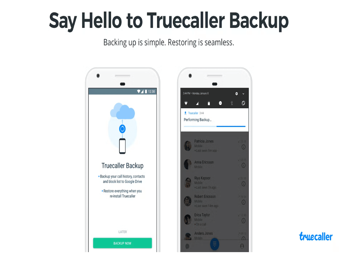 Truecaller Backup