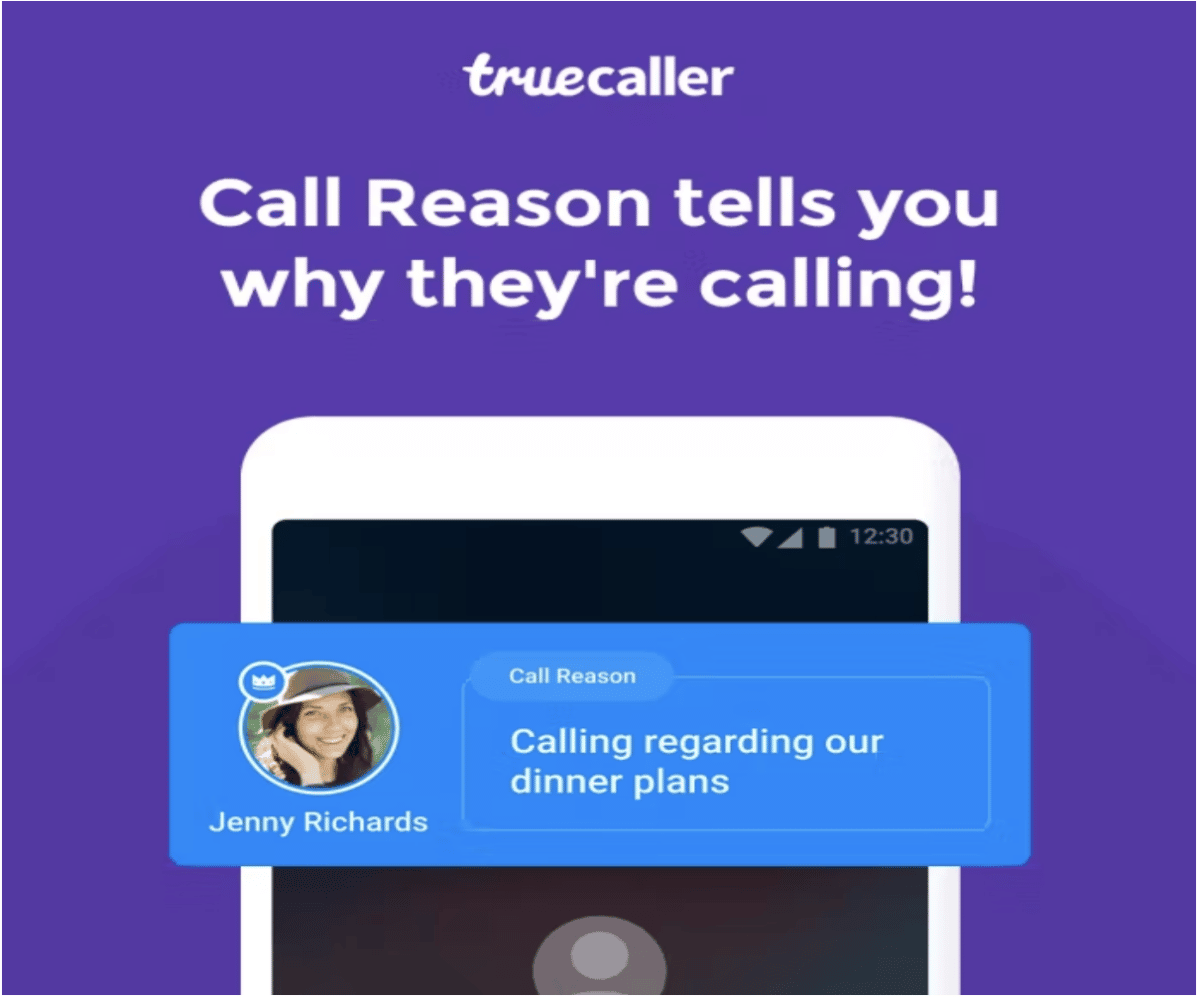 Truecaller call reason