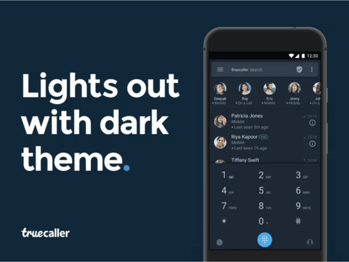 Truecaller dark mode