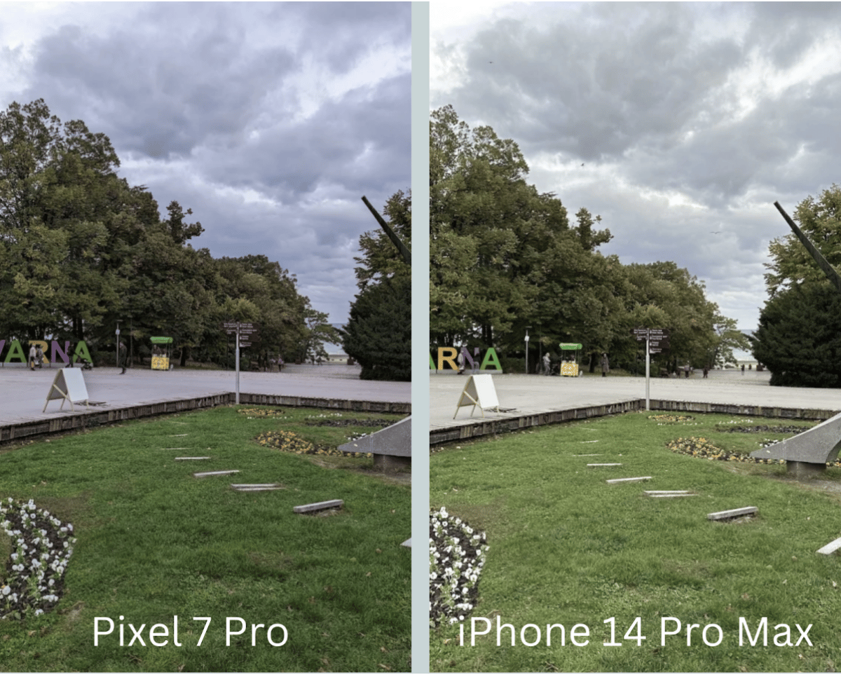 main camera images of both phones