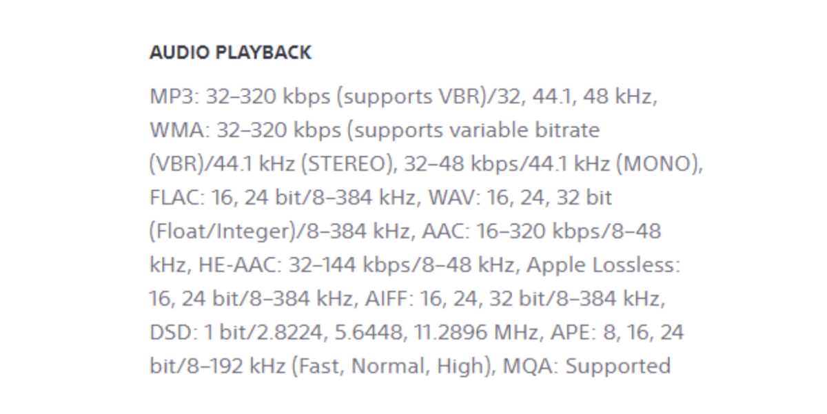 Audio Support