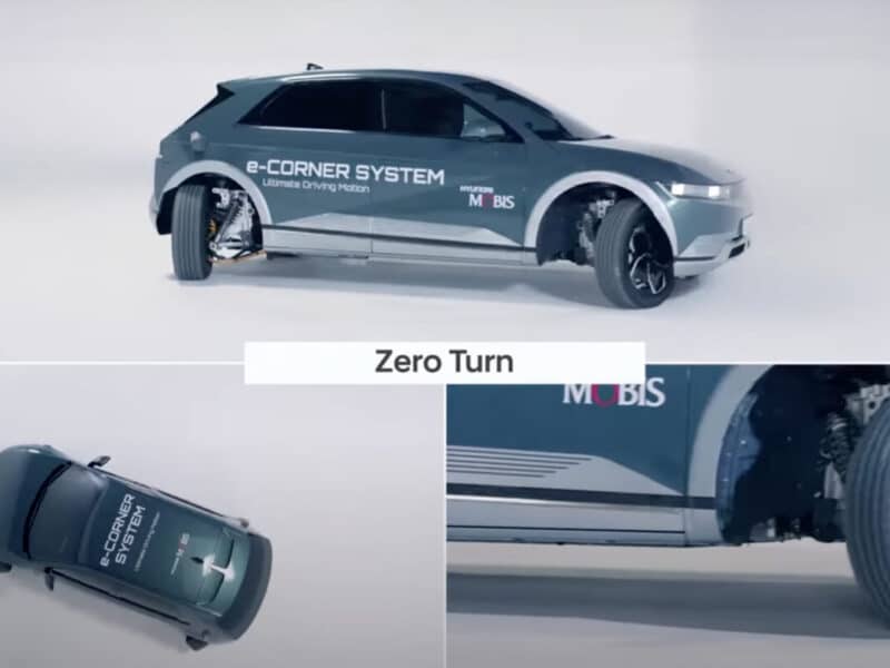 Hyundai show off e-Corner, a brand new turning system that makes street parking a dream