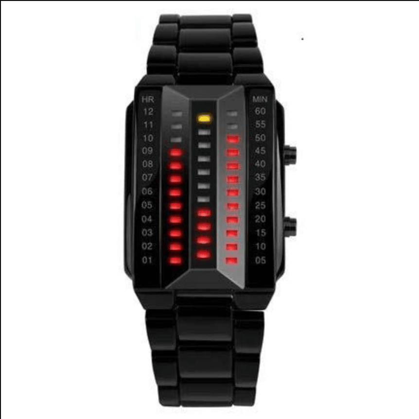 Red LED 1986 digital watch