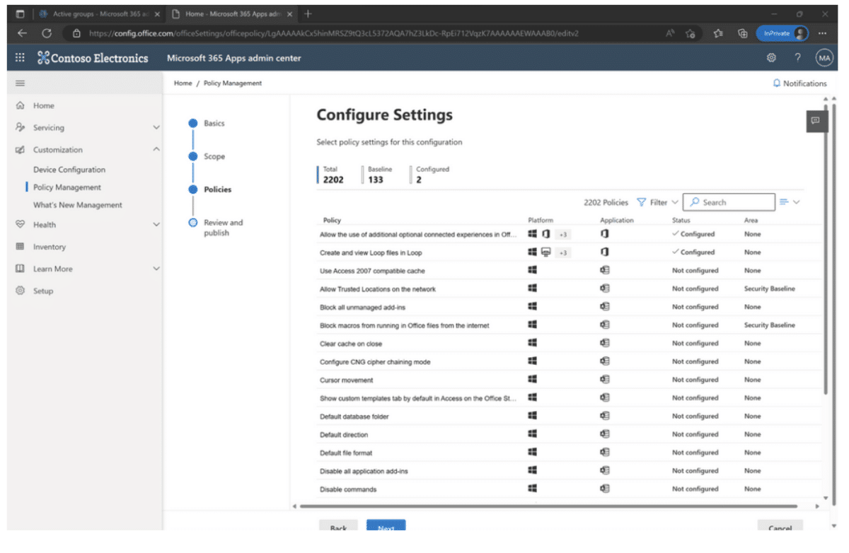 Allow Time for Settings to Propagate