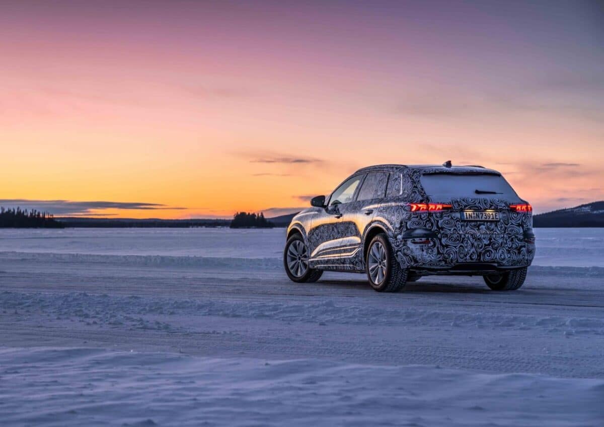 Audi Q6 e-tron prototype rear