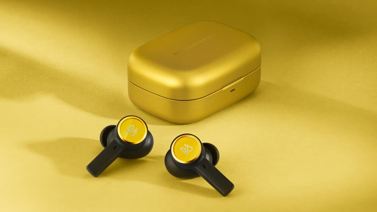 Bang & Olufsen's Atelier Edition series of EX earbuds pinapple yellow