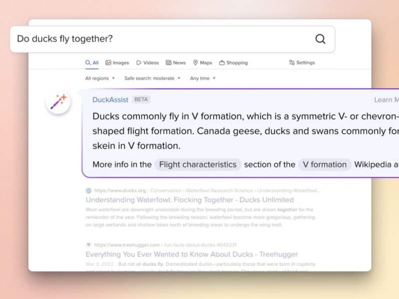 DuckDuckGo is starting with AI answers