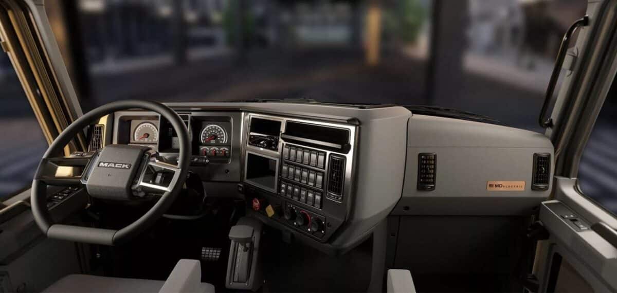 Mack truck interior