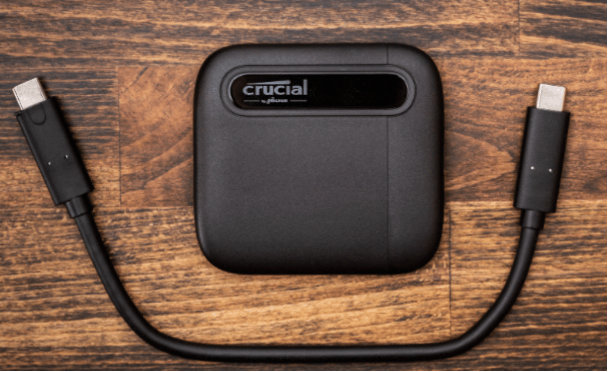 Memory Storage: Crucial X6 Portable SSD