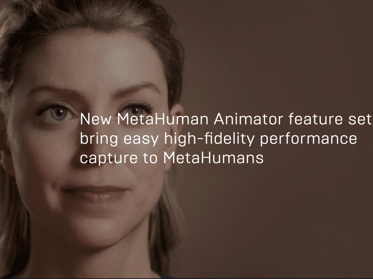 Epic showcases MetaHuman Animator