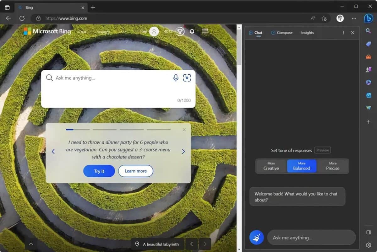 Microsoft Edge gets Bing AI