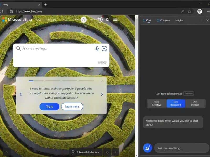 Microsoft Edge gets Bing AI
