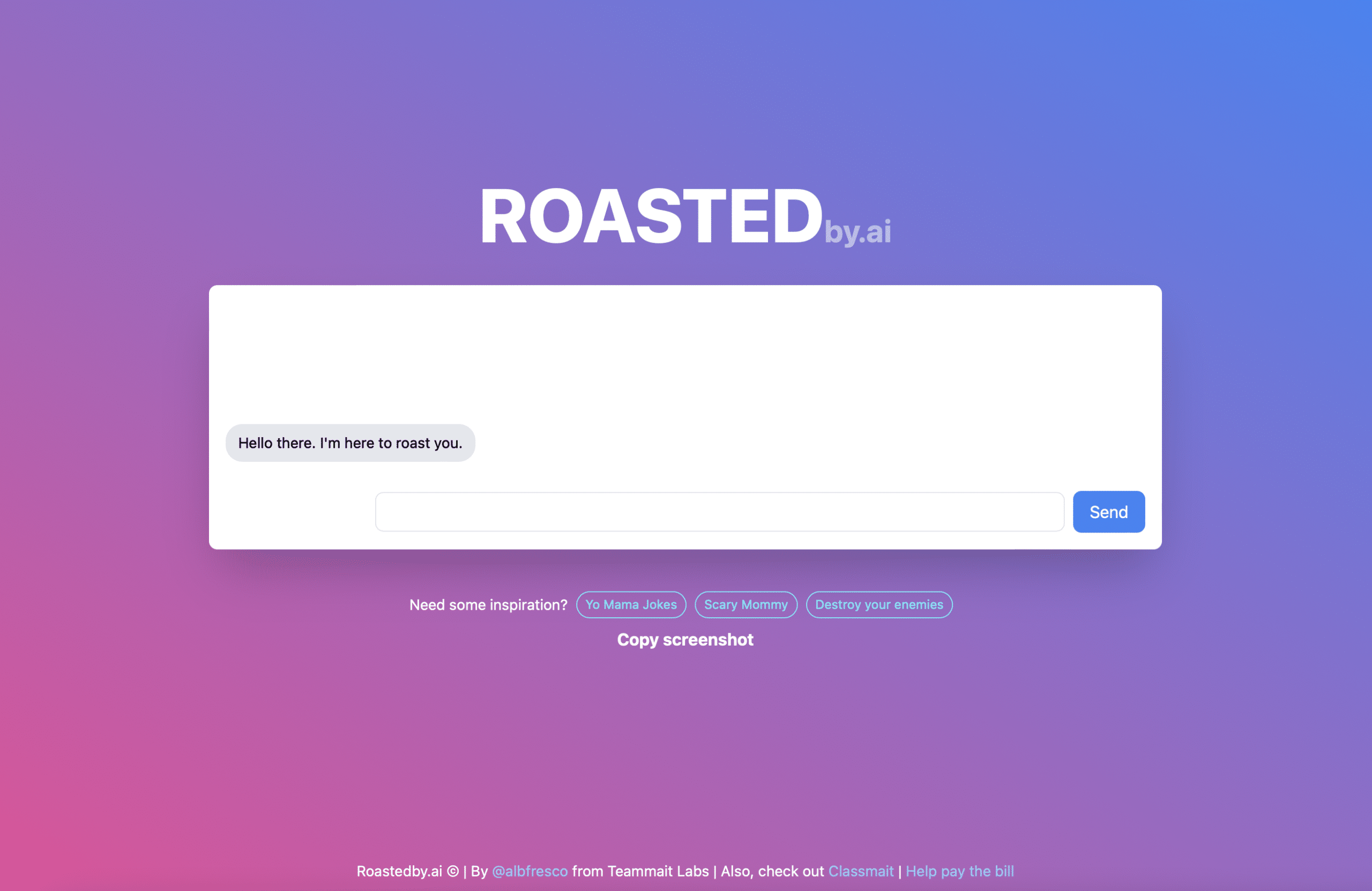 Roasted by ai