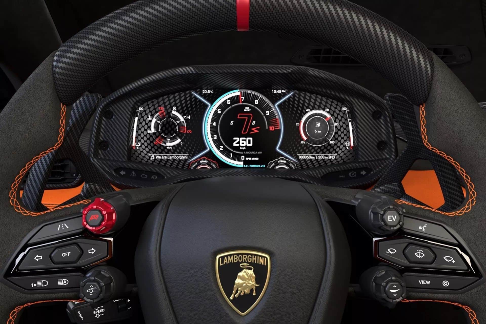 Here is the dashboard of the Lamborghini LB744 - Gadget Advisor