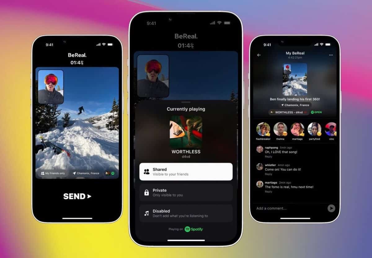 BeReal gets Spotify integration