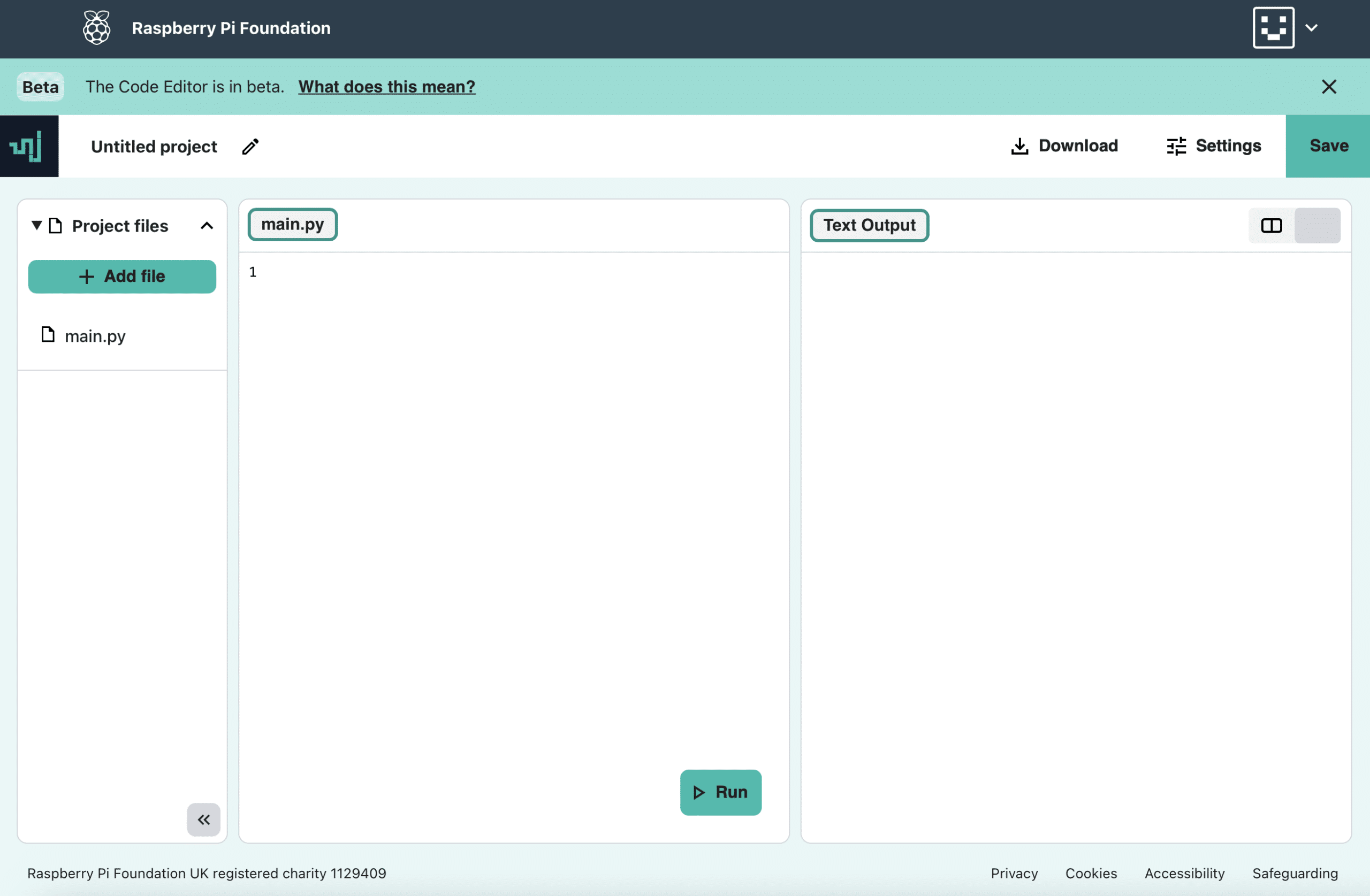 Raspberry Pi Code Editor