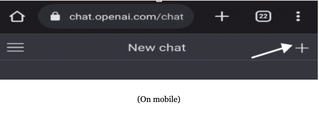 The Add or Create Button on mobile