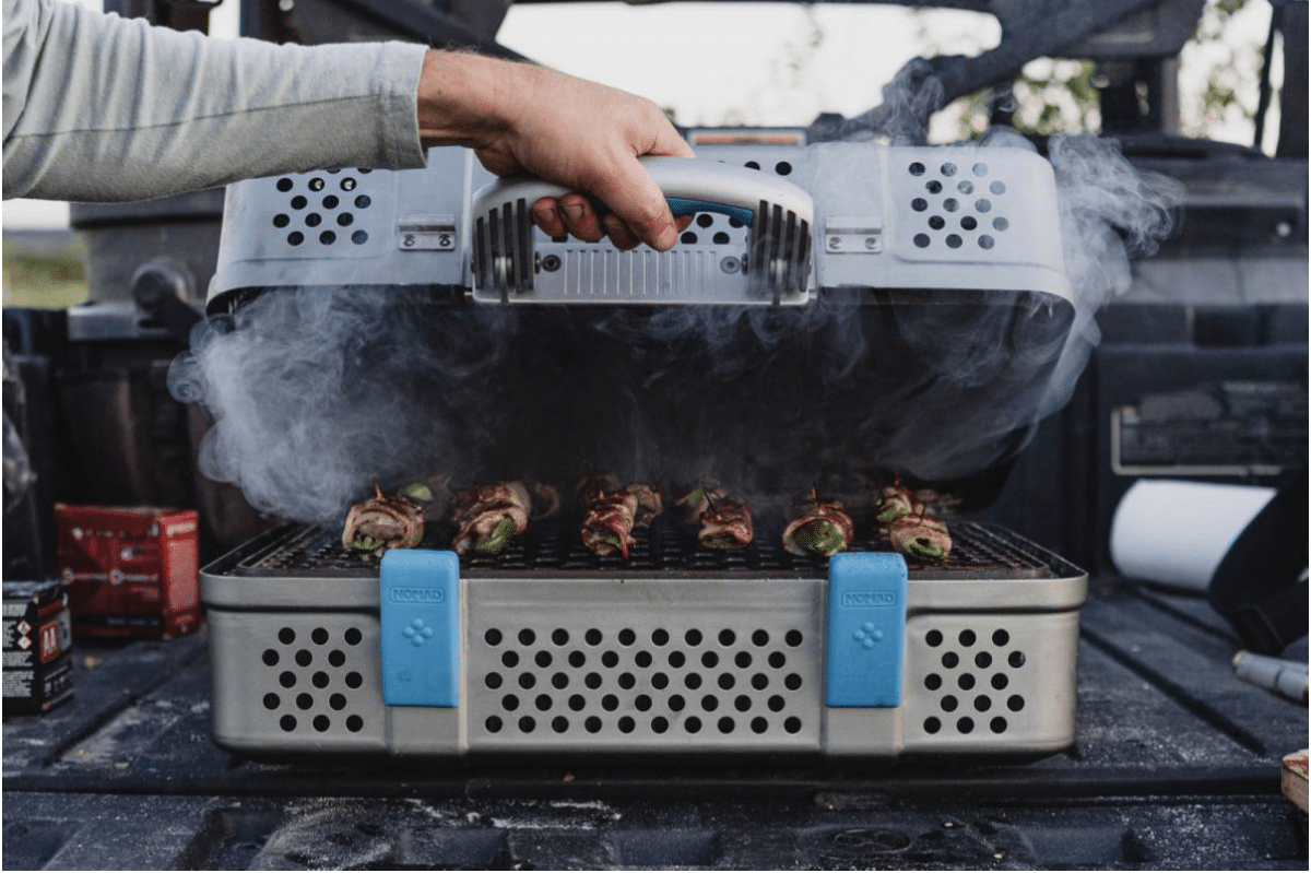 Using the Nomad grill to smoke