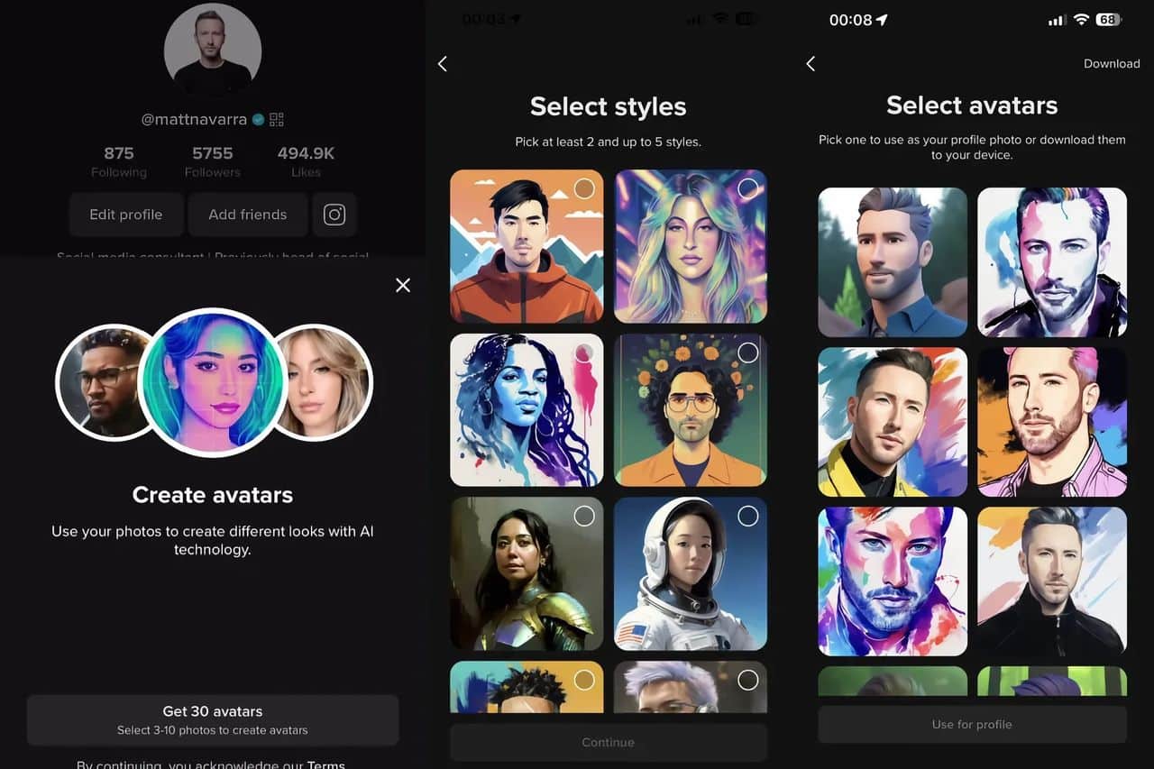 tiktok ai avatars