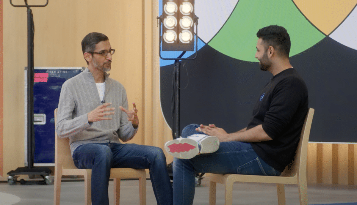 Arun talks with Sundar Pichai