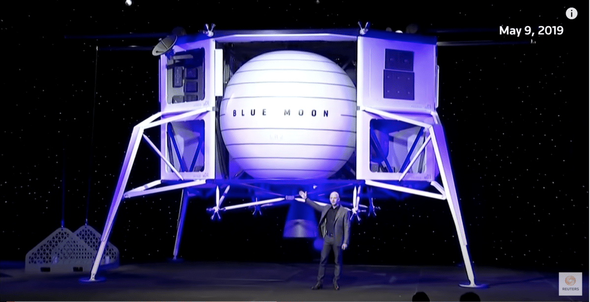 Bezos' Blue Origin wins NASA contract for lunar lander