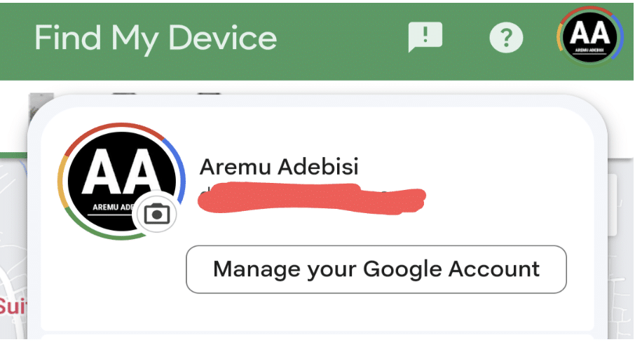 Confirm Google account