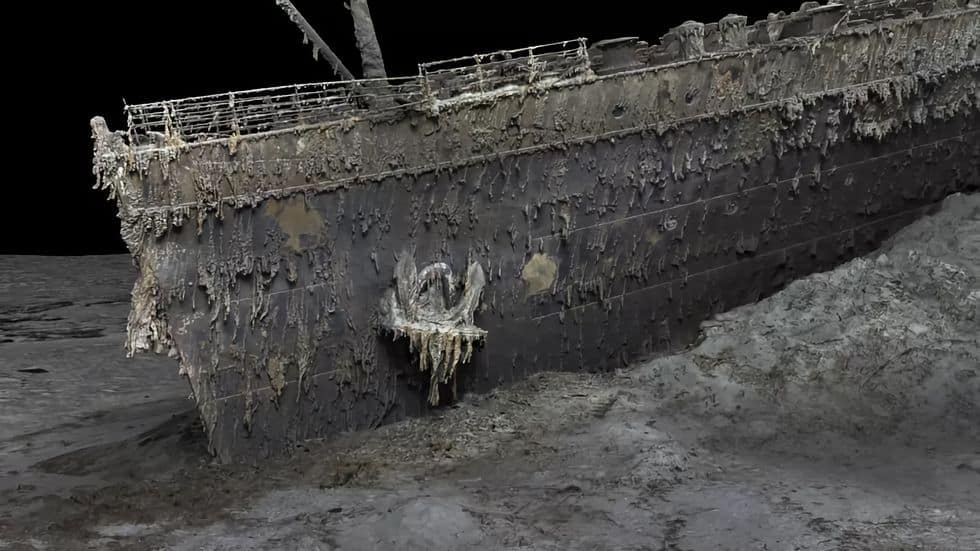 Titanic wreck scanned as a 3D model
