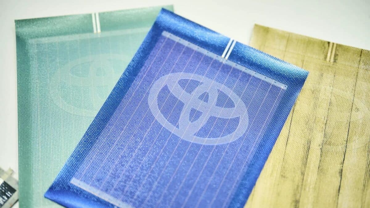 Toyota has developed colorful solar panels