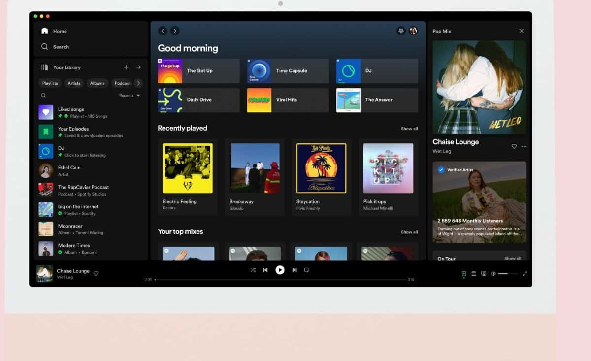 Spotify New Desktop Design